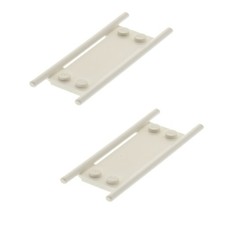 2x Lego Minifiguren Kranken Trage 8x4 weiß Liege Bahre Krankenhaus 4622575 93140