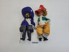 2x Puppen Musketiere Stoff