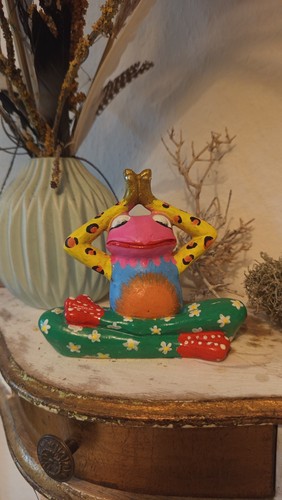 Yoga frosch figur deko - frosch,