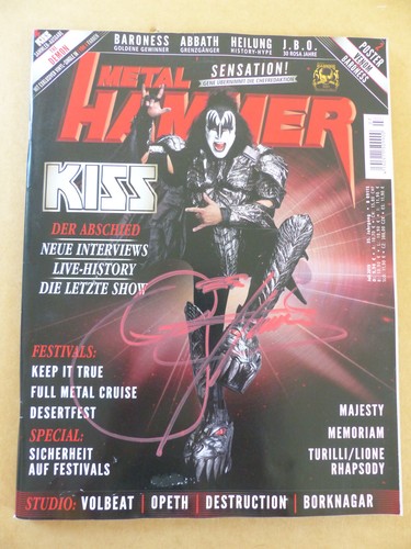Kiss gene simmons - gene, signed