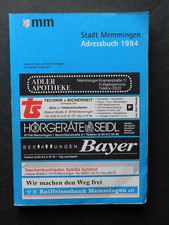 Adressbuch Stadt Memmingen 1994
