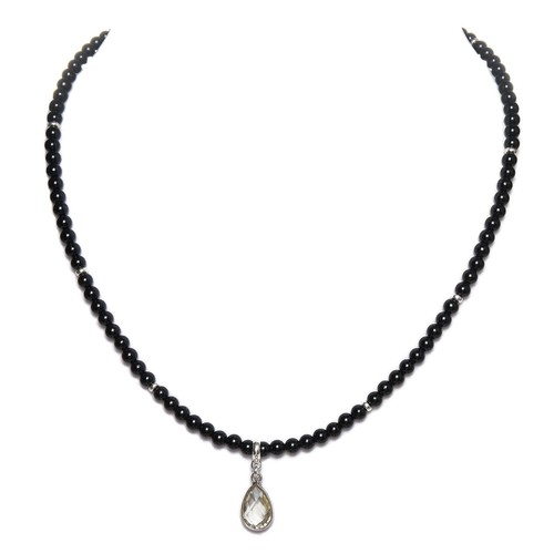 Onyx prasiolith kette - prasiolith,