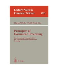 Prinzipien der Dokumentenverarbeitung: Third International Workshop, PODP '96, Palo 