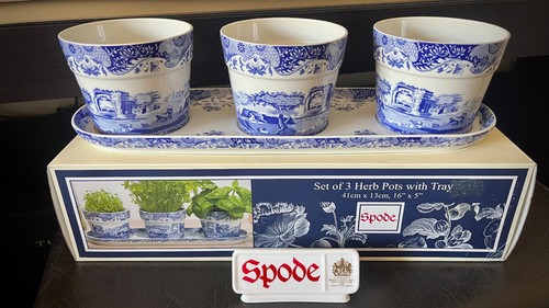 Lovely spode blue italian - italian, set