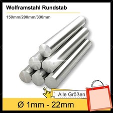 Wolframstahl Rundstab Runde Bar Solide Metall Stab Ø1mm bis 22mm für Finishing