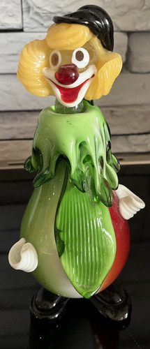 Murano glas figur clown - glas, *