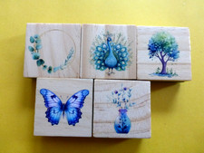 Motivstempel Stempel Pfau,Baum