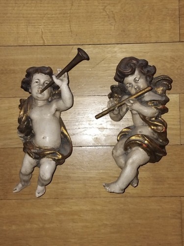 Paar barock wandengel putten - paar,