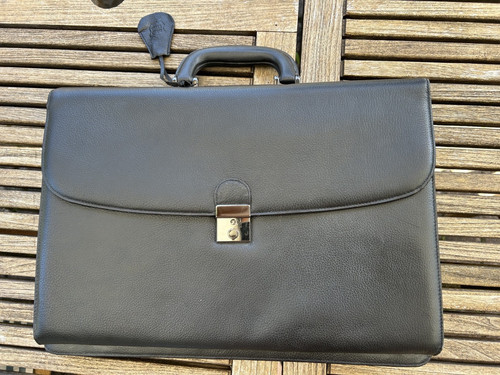 Aktentasche schwarz echt leder - aktentasche,