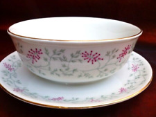 Arzberg Erdrauch Rot 1495 Sauciere alter Schreibschrift Stempel in s. g. Zustand