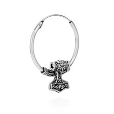 Einzel Creole Thors Hammer 925