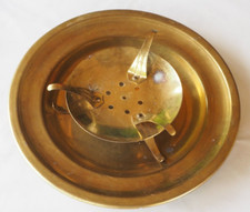 Antikes Set Messing Teller und