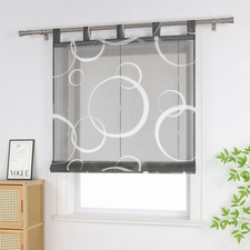 Raffrollo mit Schlaufen Kreise