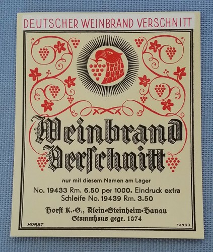 Altes schnapsetikett - altes,