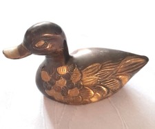 Ente Messingfigur ca 10 cm