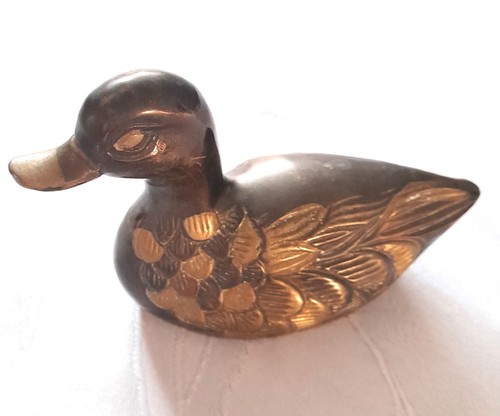 Ente messingfigur cm - 10,