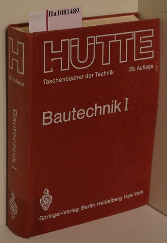 Bautechnik band hütte - i., (=hütte