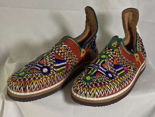 Vintage leder slipper - vintage, ethno