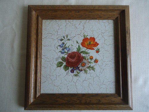 Fliese mit blumenmotiv echt - mit,