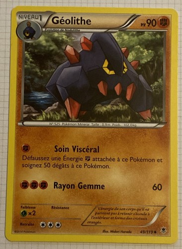 Pokemon karte 119 - 49/119, geolith