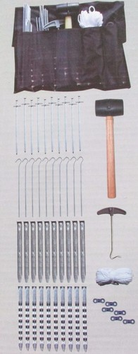 Zelt zubehör set teile - zubehör, 49