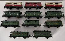 H0 Personenwagen Konvolut von Fleischmann 11 Wagen Made in US-Zone GERMANY