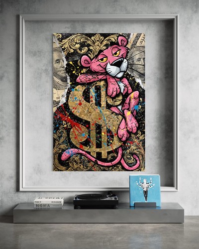 Pink panther leinwand bild - panther,