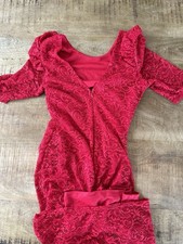 Spitzenkleid Rot Spitze GR 36