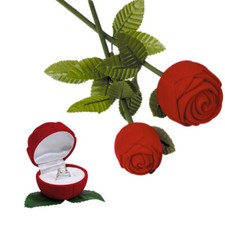 Herz Rose Ring Etui Box