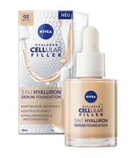 NIVEA Cellular 3in1 Hyaluron Serum Foundation Make-up 02 Mittel 30ml