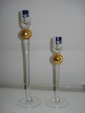 2 x Leonardo  Kerzenständer  Kerzen  Gold  Glas 