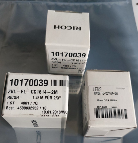 Ricoh cc1614 c mount - ricoh, fl-cc1614-2m