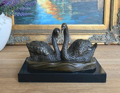 Bronzefigur schwan bronze - bronzefigur,