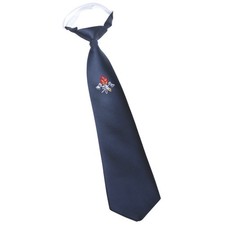 Krawatte Regattes Feuerwehr Logo Emblem blau mit Gummizug standard und lang