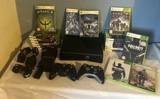 Microsoft Xbox 360 Slim 250GB Konsole 2x Controller Schwarz 20x Spiele Mega Bundle