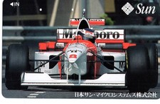 Japan  rare Telefonkarte : McLaren MP4/10 MERCEDES-BENZ FO110 V 10 Mika Hakkinen