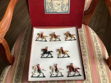 8 Zinnfiguren Garde Husaren