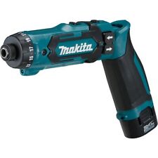 Makita Akku-Knickschrauber DF012DSE, 7,2Volt, Bohrschrauber, blau