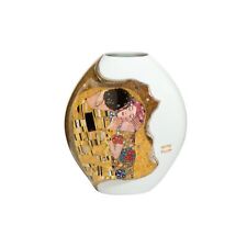 Vase Gustav Klimt - Der Kuss - von Goebel Porzellanvase weiß -gold 66500401