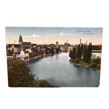 Postkarte calbe saale - postkarte, ak