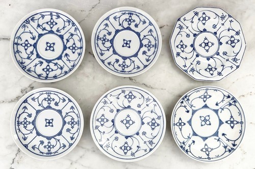 Vintage konvolut untertasse - konvolut, 6x