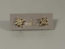 Purelei Ohrringe Set Stern Goldfarben mit Steinchen NEU