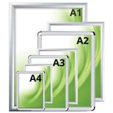 Klapprahmen Alu DIN A1 A2 A3 A4 Posterrahmen Plakatrahmen Wechselrahmen