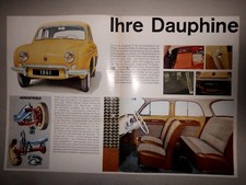 ORIGINAL PROSPEKT RENAULT DAUPHINE OLDTIMER SELTEN  