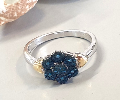 925 silber und gold - und, ring