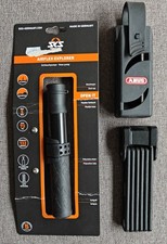 ABUS 6000 Faltschloss schwarz gebraucht, SKS Airflex Explorer Schlauchpumpe neu