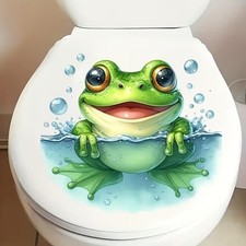 WC-Deckel Aufkleber Frosch