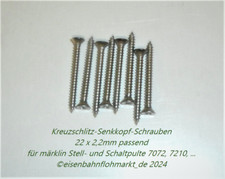 neu: 8x Kreuzschlitz Schrauben