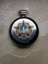 Russische Herrenuhr, Taschenuhr Molnija, Handaufzug, schönes Zifferblatt
