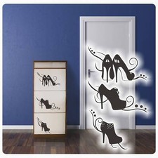 Möbeltattoo Schuhe Pumps Wandtattoo Sticker High Heels Türaufkleber M008